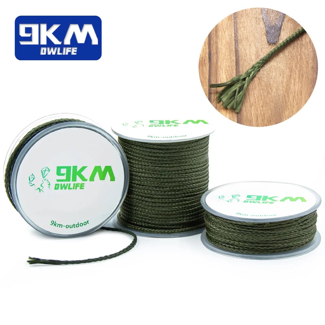Fontott Kevlar zsinór kempinghez, függőágyhoz és horgászathoz